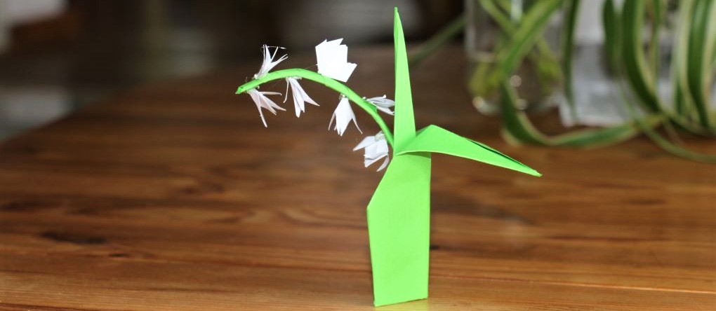 Muguet en papier origami