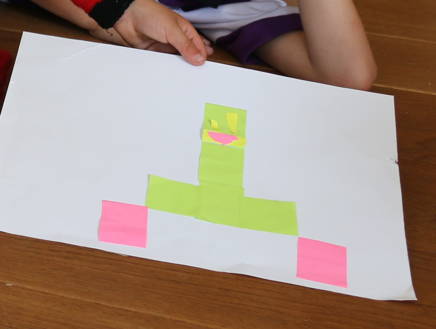 Anniversaire Minecraft: faire un portrait pixelise en Post-it